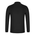 thumbnail image 5 of TFEOQRY Men's Mock Neck Sweater Solid Lightweight Knitted Long Sleeve Pullover Casual Fall Winter Warm Tops Black, 5 of 6
