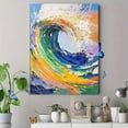 thumbnail image 4 of Abstract Ocean Wave Canvas Wall Art，Suitable for Living Room， Bedroom， Bathroom， Office， and Hotel Decoration., 4 of 8