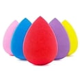 thumbnail image 1 of 3/5 Pcs Makeup Sponge Set Beauty Foundation Blending Sponge, Flawless for Liquid, Cream, and Powder, Multi-colored Makeup Sponges Random Color Rose red light blue pink green milk tea color, 1 of 6