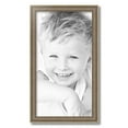 thumbnail image 2 of ArtToFrames 13" x 24" Aged White Gold Picture Frame, 13x24 inch Silver Wood Poster Frame (WOM-2036),  Pack, 2 of 7