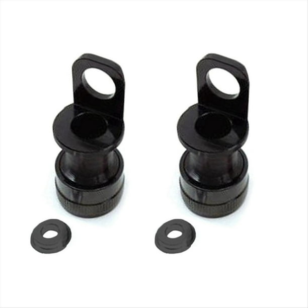 2X Soporte de Pedal de Liberación Rápida para Bicicleta Plegable para Buckle Mks Pedal Adaptador de Fijación de Montaje de Portátil, Negro