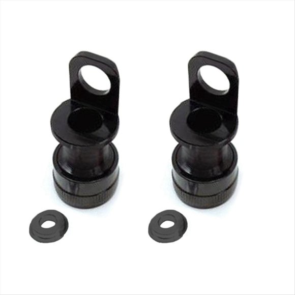 2X Soporte de Pedal de Liberación Rápida para Bicicleta Plegable para Buckle Mks Pedal Adaptador de Fijación de Montaje de Portátil, Negro