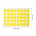 thumbnail image 2 of Yellow Circle Stickers Paper Round Stickers for Decoration 10 Sheets, 2 of 3