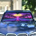 thumbnail image 4 of Yayeee Car Windshield Sun Shade Universal Fit Front Visor Protector, Purple Neon Road, 4 of 8