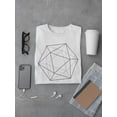 thumbnail image 3 of Icosahedron Polygonal Line Art Tee Men's -Image by Shutterstock, 3 of 4
