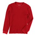 thumbnail image 1 of American Heritage - Camiseta básica texturizada de manga larga para hombre, color rojo, pequeña, 1 of 2