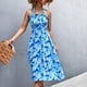 thumbnail image 1 of Vestido con volantes florales,Vestido con volantes florales Vestido estampado estampado Vestido de verano para mujer Características mejoradas, 1 of 6