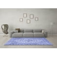 thumbnail image 3 of Ahgly Company Machine Washable Indoor Rectangle Medallion Blue Traditional Area Rugs, 8' x 12', 3 of 4