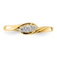 thumbnail image 4 of Auriga 10k Yellow Gold 3-stone Diamond Ring for Women Size- 7, 4 of 6