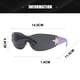 thumbnail image 2 of Gafas de sol personalizadas Y2K con estrella de cinco puntas, sin marco, de una sola pieza, fabricadas en PC y HD, 2 of 5