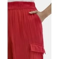 thumbnail image 4 of Time and Tru Women's and Women's Plus Cotton Double Cloth Cargo Pants, Sizes XS-4X, 4 of 4
