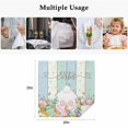 thumbnail image 5 of Easter Cloth Napkins, Spring Rabbit Ears Foot Flowers Eggs Green Wooden Washable and Reusable Dinner Napkins Set of 8, Table Napkin for Kitchen Party Birthday Wedding Hotel Housewarming 20"x20", 5 of 9