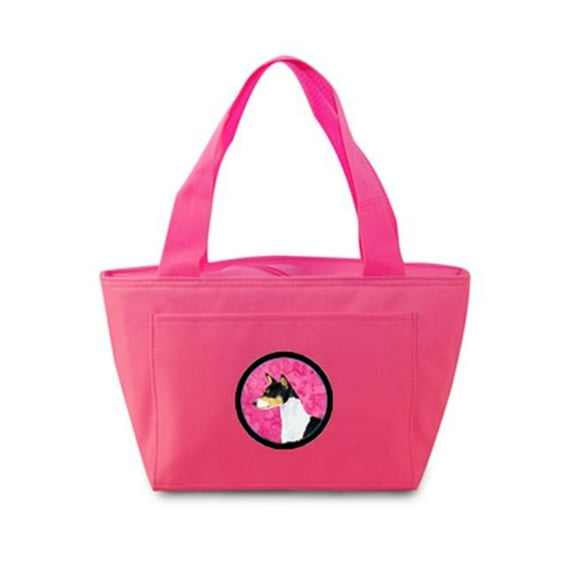 Carolines Treasures SS4790-PK-8808 Pink Basenji Zippered Insulated School Washable And Stylish Lunch Bag Cooler