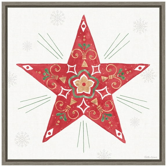 Amanti Art Christmas Charm XI Framed Canvas Wall Art Print