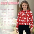 thumbnail image 7 of Xoenoiee Christmas Snowman Snowflake Print Half Zip Hoodies for Girls Kids Xmas Loose Fit Lightweight Hiking Sportswear Oversized Sweatshirt Fashion Clothes Tops with Pocket, Size 11-12 Years, 7 of 7
