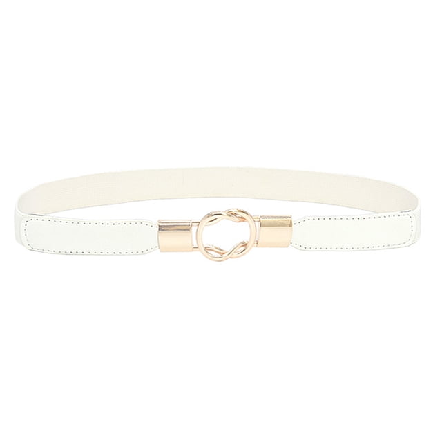 Qarigey Banda de la cintura Exquisita Elástico Universal Correas de cuero dorado con hebillas Puffer Coat Cinturones del día de San Valentín Type3 NO3 Qarigey AP008683-04