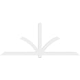 thumbnail image 2 of 96"W x 40"H x 2"D x 4"F, 10/12 Pitch, Redmond Architectural Grade PVC Gable Bracket, 2 of 8