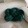 thumbnail image 4 of Almohada con nudo, almohada con forma de anillo de bola, almohada con bola de nudo súper suave de 17,7 pulgadas, almohada decorativa con nudos de LICRA verde, 4 of 5