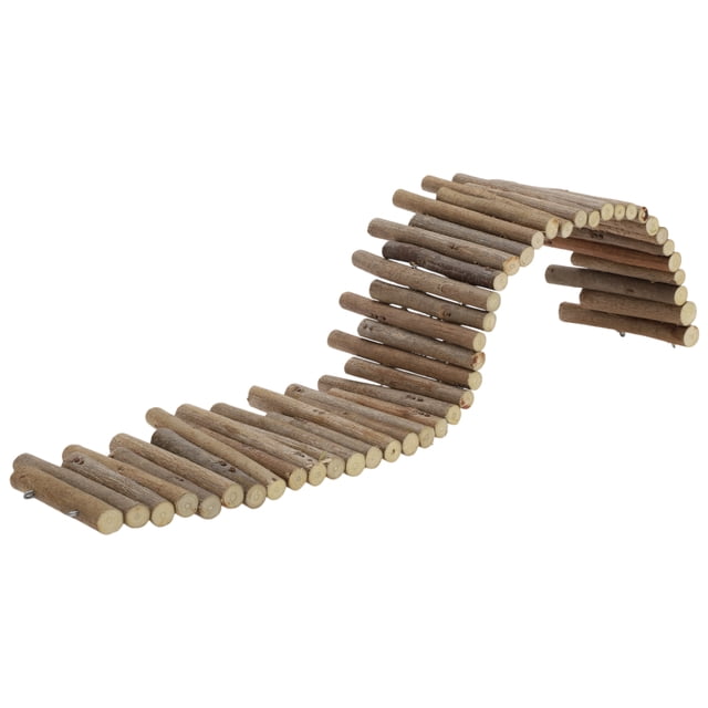 Jaulas únicas para hámster, cercas de madera, plataformas para hámster, accesorios para jaulas de hámster, color madera, 23.62 pies
