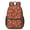 Football Outline Orange, variant on Football Leopard Spot Brown Pattern 17" School Backpacks for Teens,Waterproof Oxford Fabric,S-Shape Padded Straps for School,Travel,Hiking,Camping