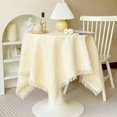 thumbnail image 1 of Hongchun White Round Tablecloth 90cm - Polyester Wedding Tablecloth Wrinkle Resistant Anti Stain Table Decoration, 1 of 5