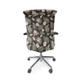 thumbnail image 5 of Ambesonne Palm Office Chair Cover Stretchable High Back, Tropical Flora on Exotic Leaf, Charcoal Grey Blush, 5 of 6