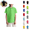 Green, variant on Toddler Girls Polo Shirts Summer Back To School School Uniform Short Sleeve Versatile Tshirts Casual Lapel Collar Tshirt (Orange,11-12 Years)