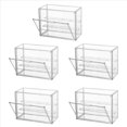 thumbnail image 1 of 5X Clear Acrylic Display Case 3 Tier Display Shelf, Stackable Protection Showcase with Magnetic Door for,5x Acrylic Display Case,Transparent, 1 of 5