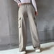 thumbnail image 4 of WILLBEST Pantalones Casuales de Mujer, de Cintura Alta, con Pierna Ancha y Estilo Relajado, de Pierna Recta, para Uso Diario. Grande, 4 of 7