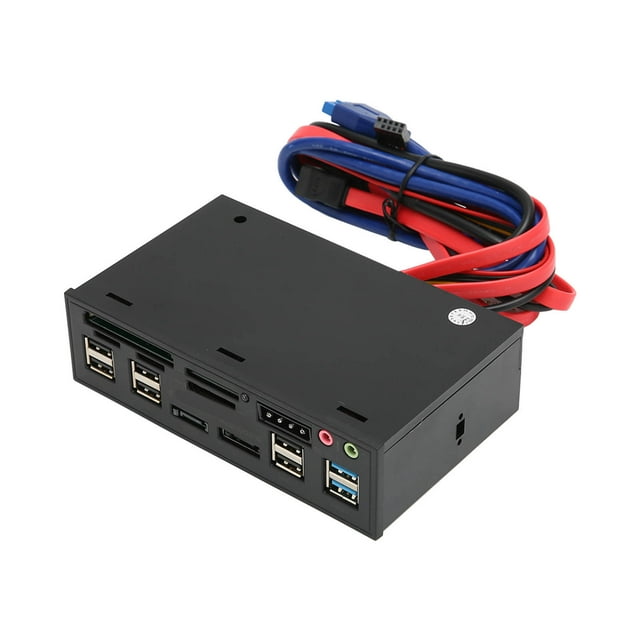 Panel multimedia de escritorio, panel multimedia de 5,25 pulgadas, USB 3.0, panel multifuncional para PC, panel frontal multimedia impulsado por el rendimiento