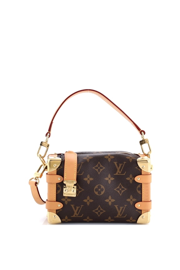 Pre-Owned Side Trunk Handbag Monogram Canvas PM By Rebag
