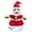 Red, variant on Brown Christmas Snowman Reindeer Plush Hat Music Swaying Toy For Holiday Party Decor