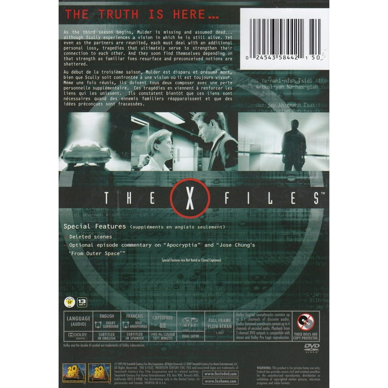 The X-Files: Season 3 (DVD) - Walmart.com