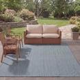 thumbnail image 4 of SAFAVIEH Courtyard Blair Geometric Indoor/Outdoor Area Rug, 9' x 12', Blue/Light Grey, 4 of 14