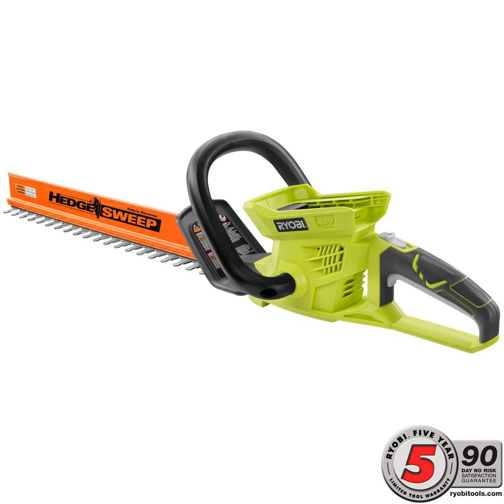 Ryobi 24 in. 40-Volt Lithium-Ion Cordless Hedge Trimmer - Battery Charger Not Included RY40601B - Walmart.com