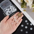 thumbnail image 3 of 1 Set 1 Box 30Pcs Flat Round Earring Backs Silicone Ear Nuts Clutch Earring Backs with Pad for Earring (12mm/0.47in), 3 of 9