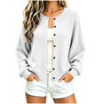 thumbnail image 5 of Enjoytime Womens Cardigan Crew Neck Button Down Long Sleeve Cardigans Sweater Fall Winter Cozy Casual Work Knit Jacket, 5 of 8