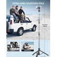 thumbnail image 3 of SelfieShow 71" Phone Tripod & Selfie Stick for iPhone with Wireless Remote, Extendable Cell Phone Tripod Stand, for Travel, Video Recording, Compatible with iPhone Android, Camera, 3 of 10