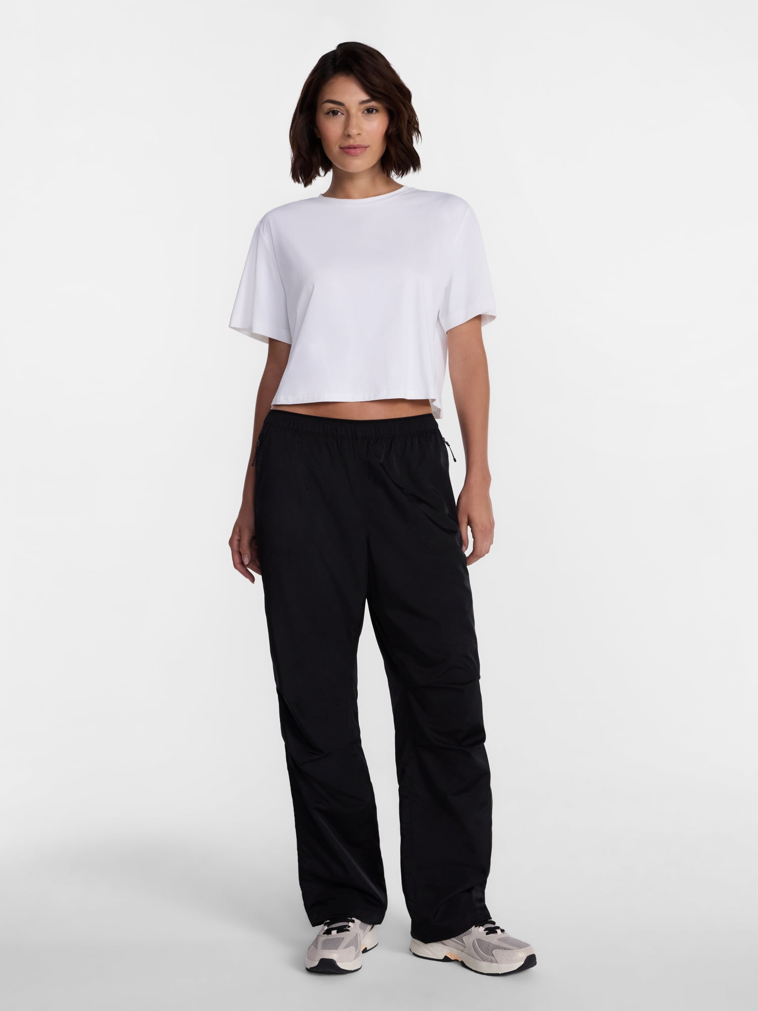Avia Women's Cropped Boxy Tee with Short Sleeves, Sizes XS-XXXL