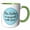 Green/White, variant on 3drose, Simple Text About Food and Kitchen, 11oz Mug