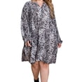 thumbnail image 3 of Women’s Plus Size Snakeskin Tiered Dress, 3 of 3