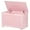 Pink, variant on HomGarden Modern Wooden Storage Chest, 30 inches Bench Trunk with Flip Top Lid and 2 Safety Hinges, Sturdy Decorative Box Organizer for Entryway Playroom Bedroom Living Room (Brown)