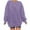 Purple, variant on SHE IS Oversized Sweatshirt for Women Womens Hoodies Zip up Fleece Graphic Pullover Sweatshirts for Women Plus Size Graphic Tops for Women V Neck My Orders Placed