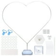 thumbnail image 4 of White Balloon Arch Stand Set Easy Assemble Reusable Plastic for Party Decoration Adjustable Base, 4 of 6