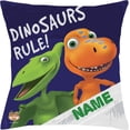 thumbnail image 3 of Personalized Dinosaur Train Dinosaurs Rule Throw Pillow, 3 of 5