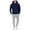 Navy, variant on QQAMB Men Two Piece Matching Tracksuit Daily Outings Hoodie Pullover Sweatpant Baggy Workout Pockets Set