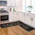 thumbnail image 3 of Sm:)e Kitchen Rules Farmhouse Kitchen Rug and Mat Antifatigue 2 Piece 17 x 29 Inch and 17 x 47 Inch Black, 3 of 7