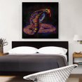 thumbnail image 2 of ARTCANVAS King Cobra Venomous Snake Canvas Art Print - Size: 36" x 36" (1.50" Deep), 2 of 9