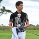 thumbnail image 3 of Balery Vintage Black white Plant skull Camisa Polo de Hombre con Estampado, de Manga Corta y Tejido Medio, Camisa Tipo Golf Polo-Small, 3 of 6