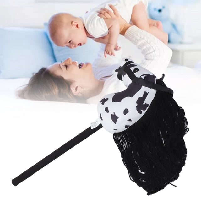 Cheval-Bâton Adorable et Réaliste avec Sons, Jouet en Peluche Doux pour Petits Aventuriers